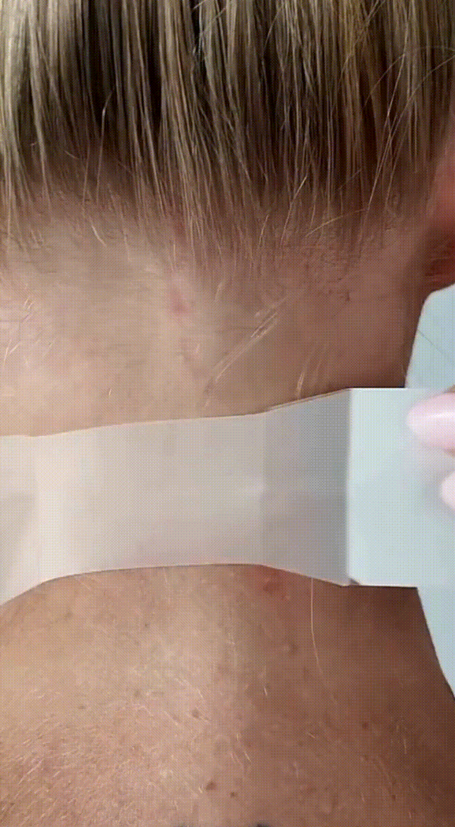 Ultra stretchy neck tape